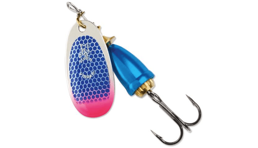 Blue Fox Vibrax fishing lure.