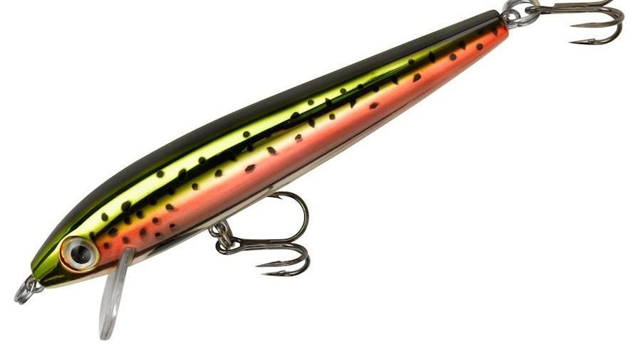 Rebel Tracdown Minnow trout lure.