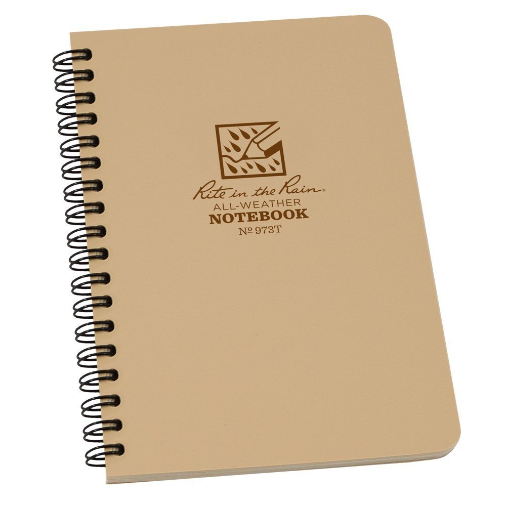 tan notebook