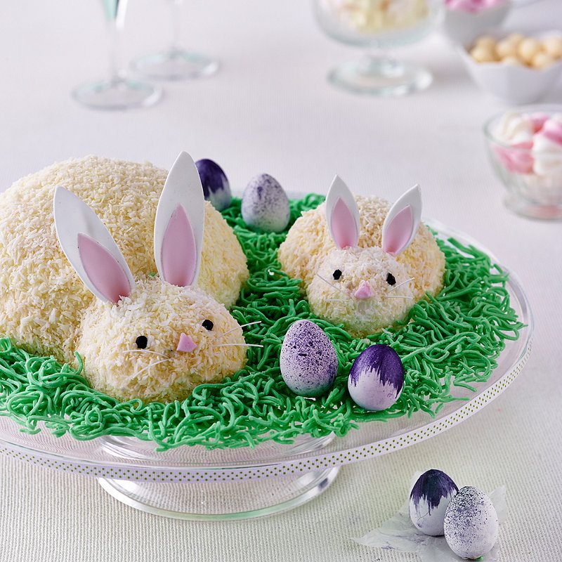 Rabbits in grass