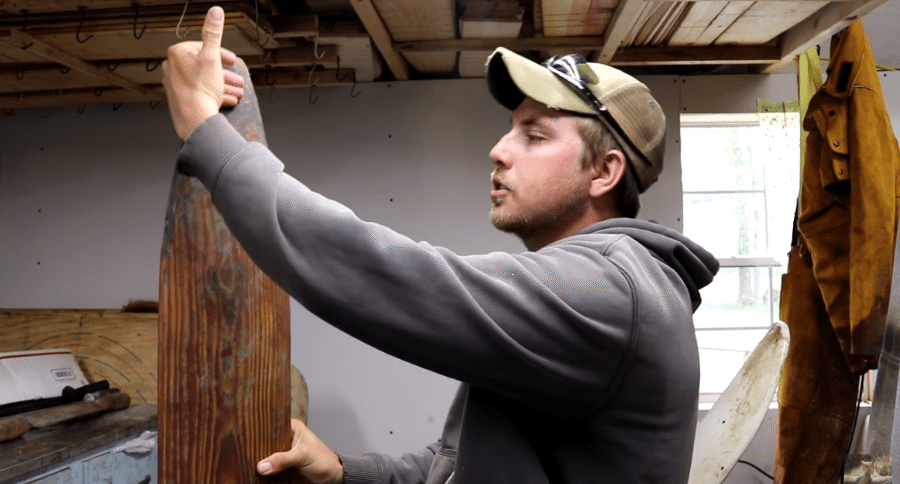 fleshing beam