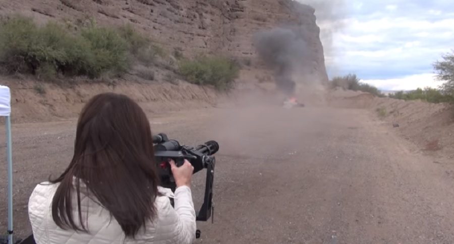 minigun vs. truck
