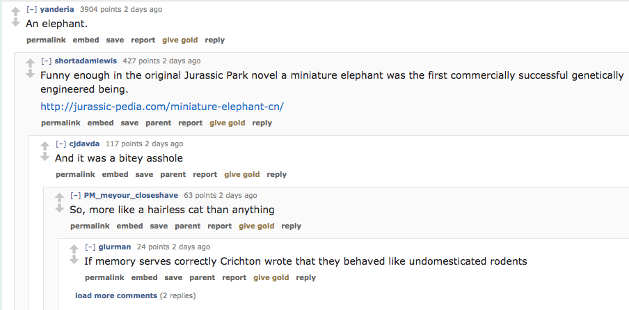 Reddit thread