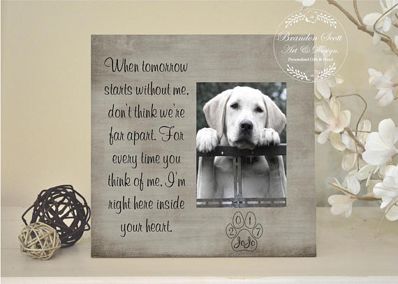 etsy pet loss frame