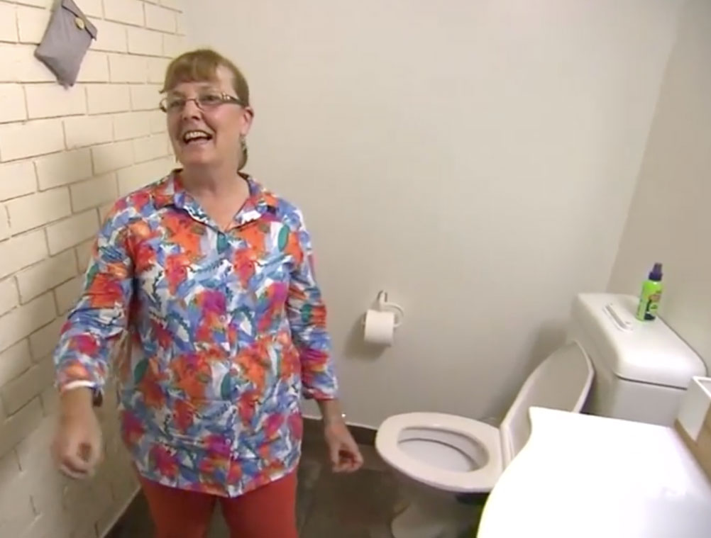 python in toilet