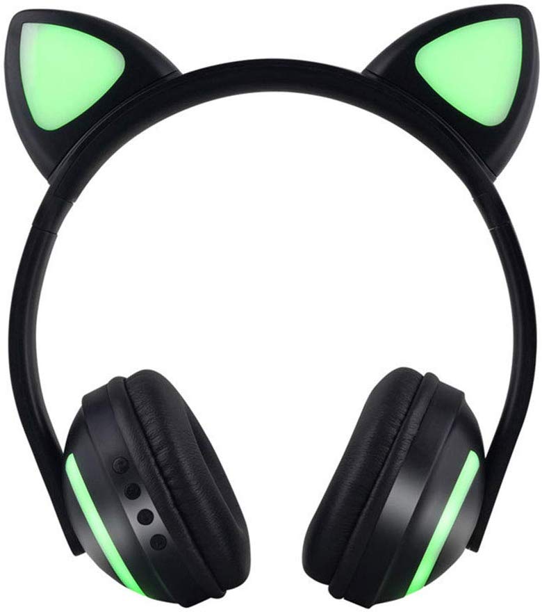 Headset Cute Cat Headphones with Ear Wireless