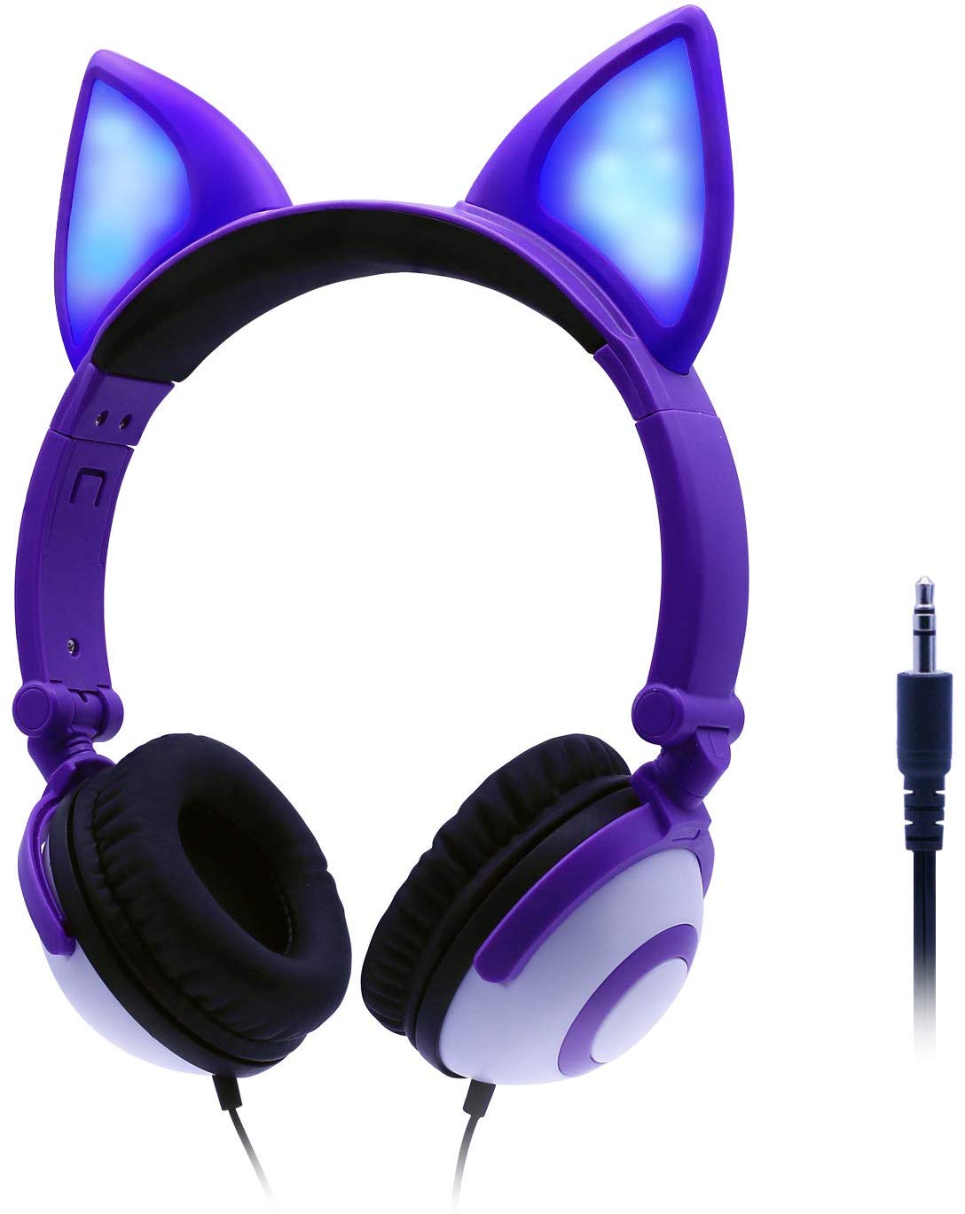 ONTA Kids Headphones with Cute LED Glowing Cat Ears
