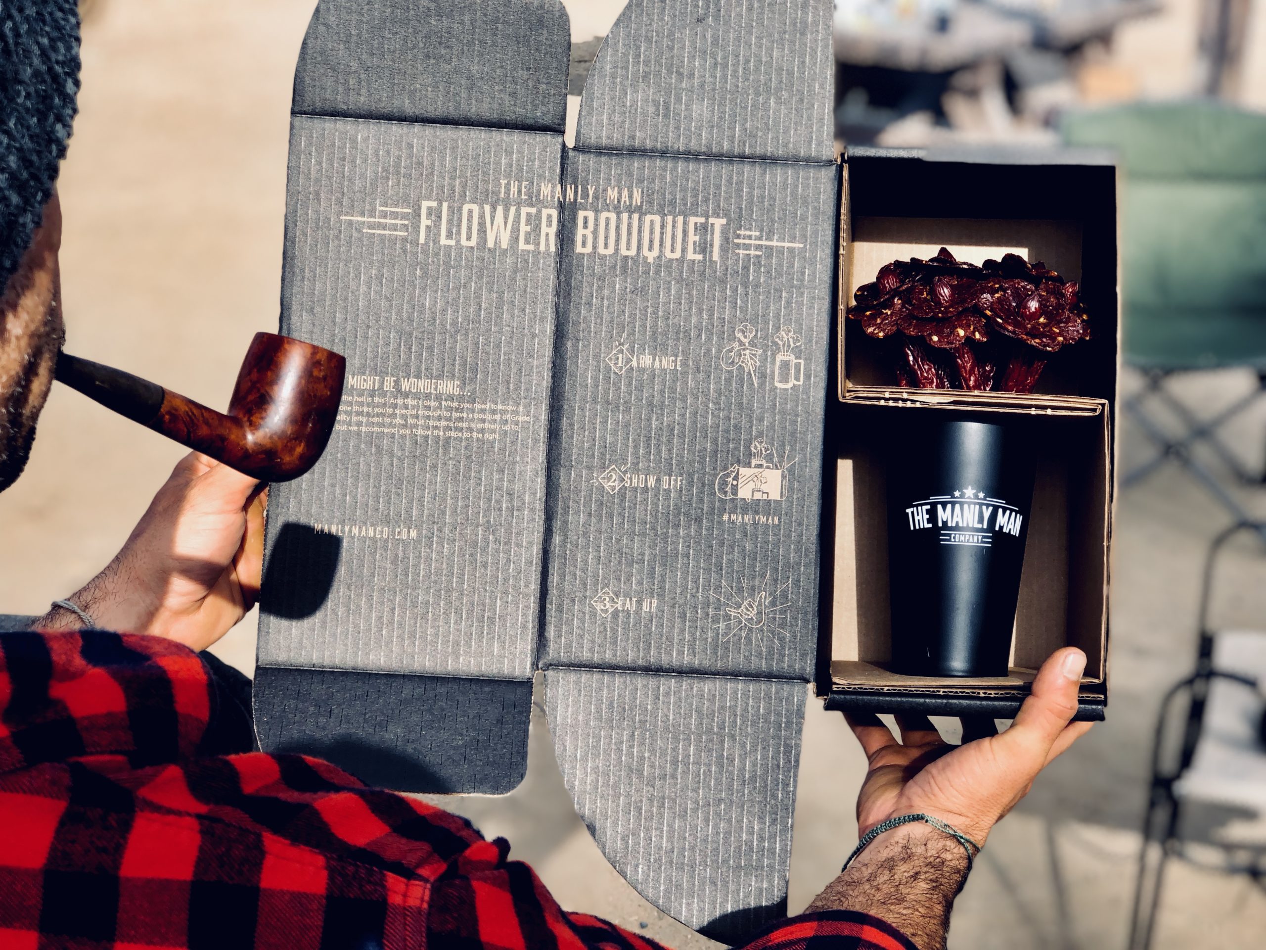 Manly Man Beef Jerky Flowers