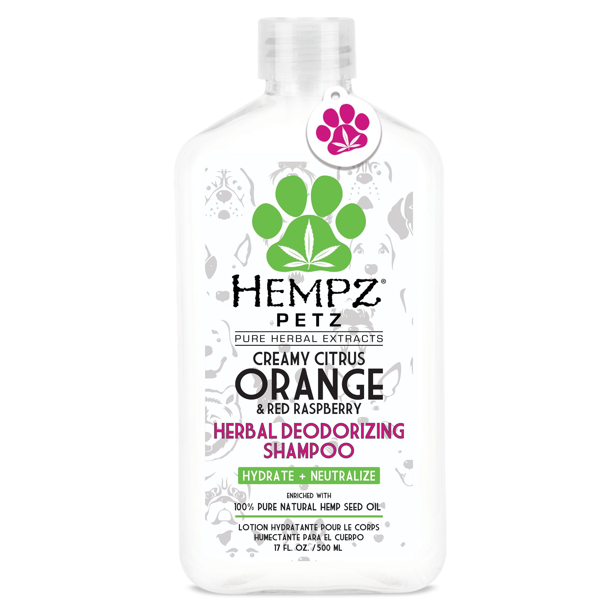 Hempz&reg; Petz Herbal Deodorizing Shampoo - Creamy Citrus Orange & Red Raspberry
