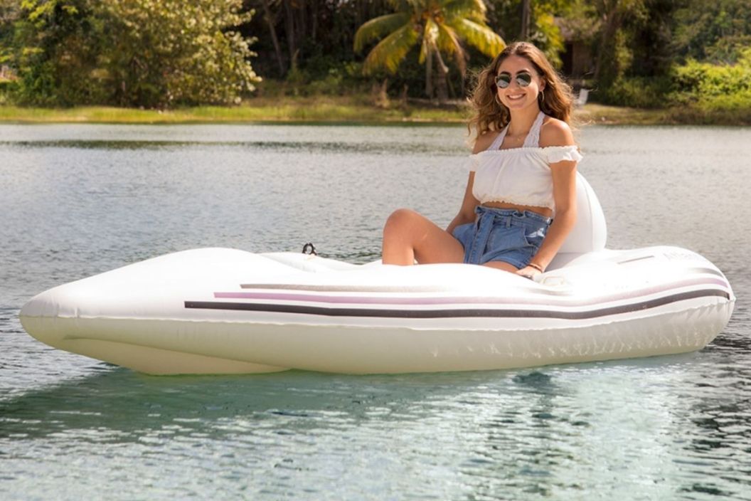 inflatable boat with motor