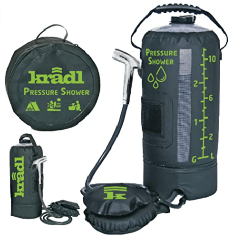 Kradl Pressure Shower on Amazon.