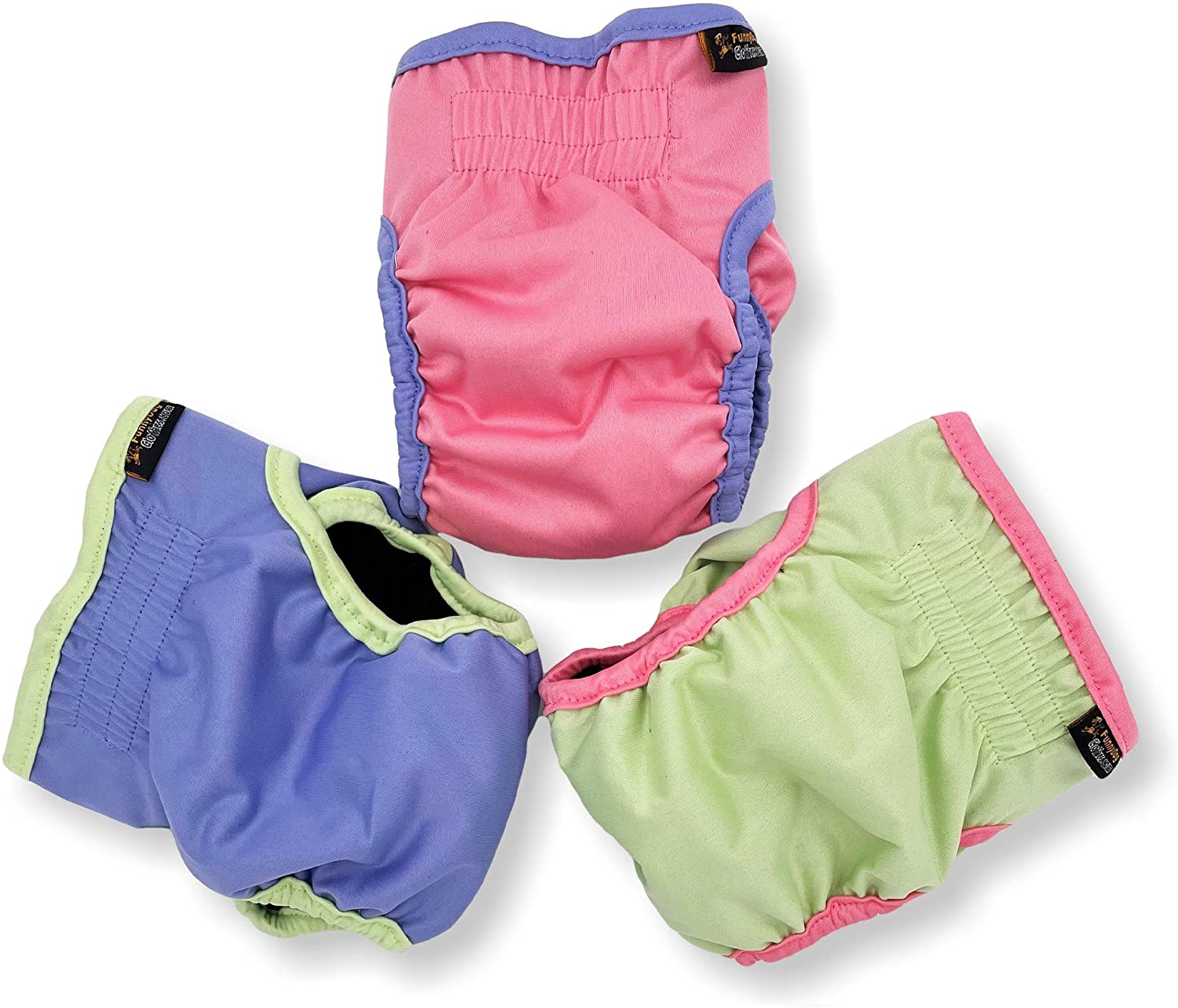 Pack of 3 Female Dog Diapers Cat Waterproof Leak Proof Washable Panties Reusable for Small Medium and Large Pets