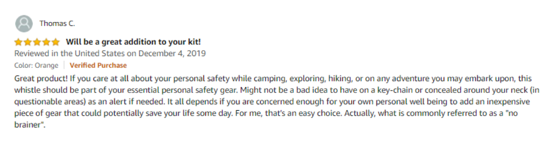 customer review