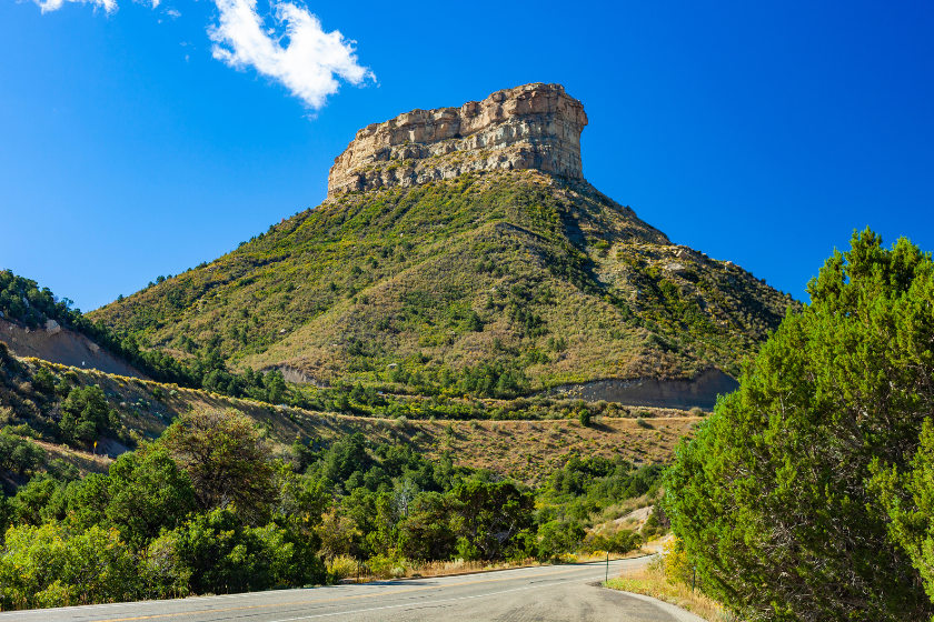 Landscape in Mesa Verde National Park, Colorado.