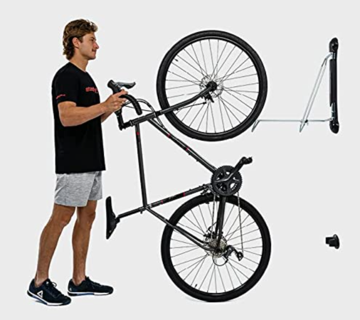 Steadyrack Bike Rack - Wall Mounted Bike Storage Solution for Your Home, Garage or Commercial Application. Easy Install. Swings 180 Degrees for More Floor Space