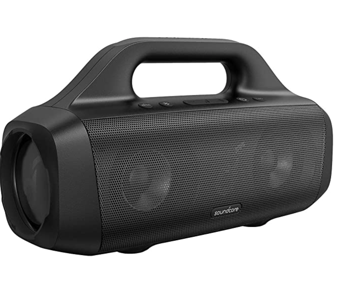 Anker Soundcore Motion Boom Outdoor Speaker with Titanium Drivers, BassUp Technology, IPX7 Waterproof, 24H Playtime, Soundcore App, Built-in Handle, Portable Bluetooth Speaker for Outdoors, Camping