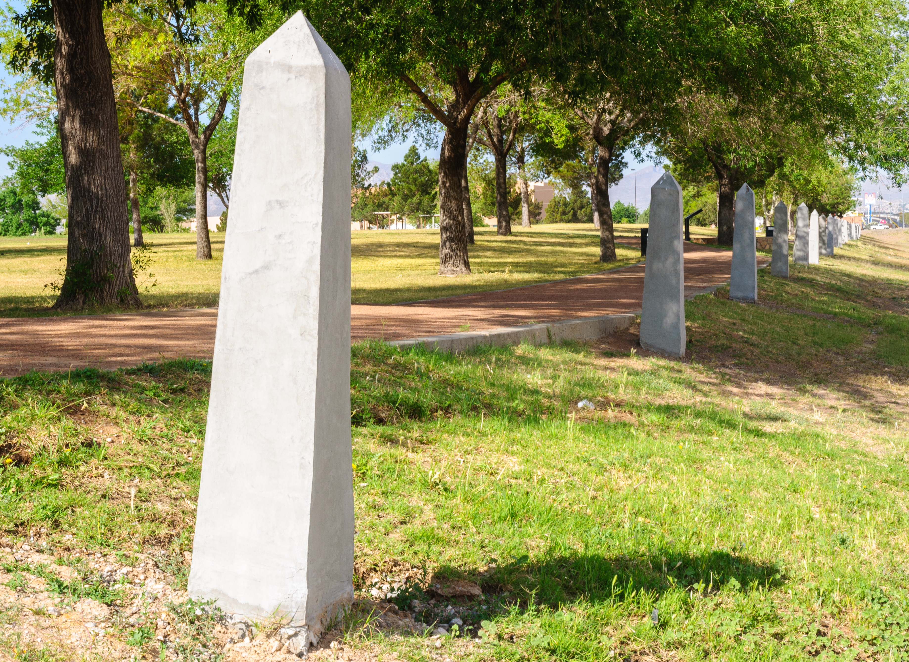 The path in Chamizal National Memorial.