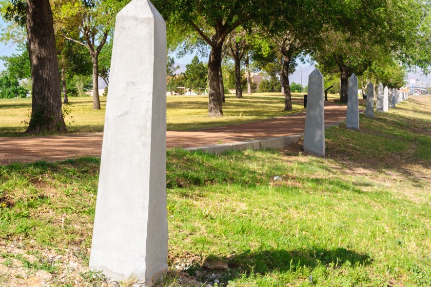 The path in Chamizal National Memorial.