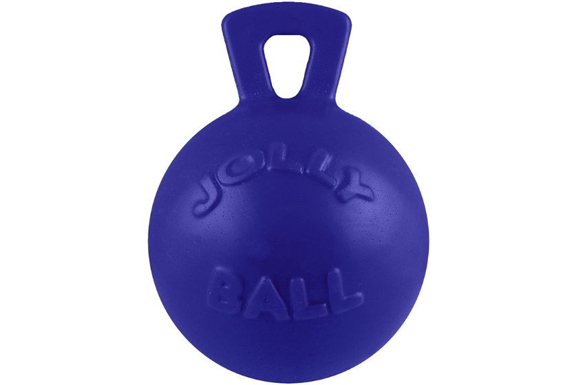purple jolly ball on white background