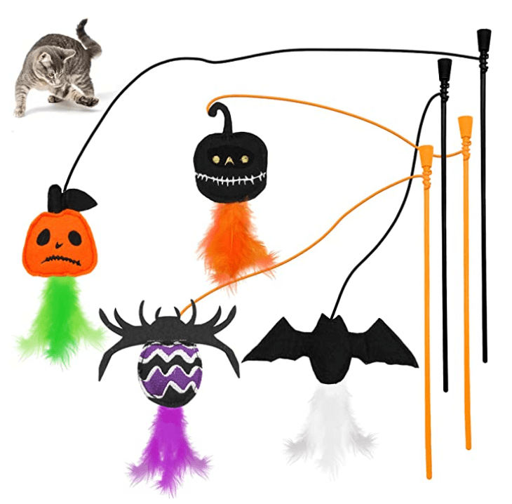 4 pack cat wand toys