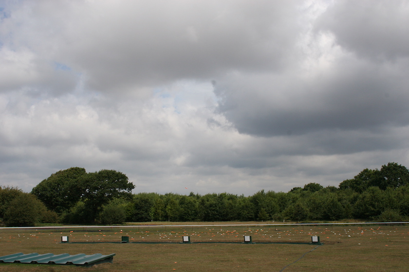 The layout at the British Helice / ZZ grand prix 2010, held at the West Kent Shooting School. free use. Please credt: Fieldsports Channel