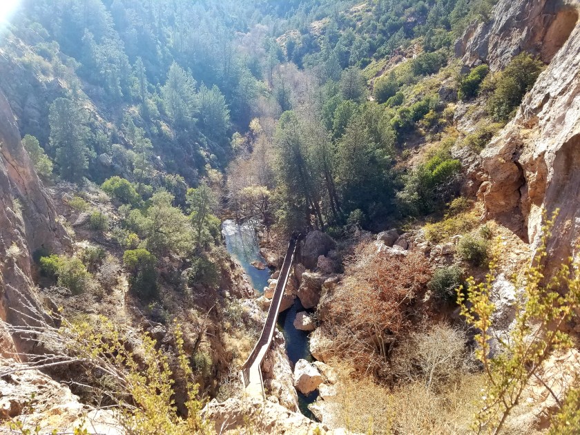 Viewpoint from the top of the natural bridge