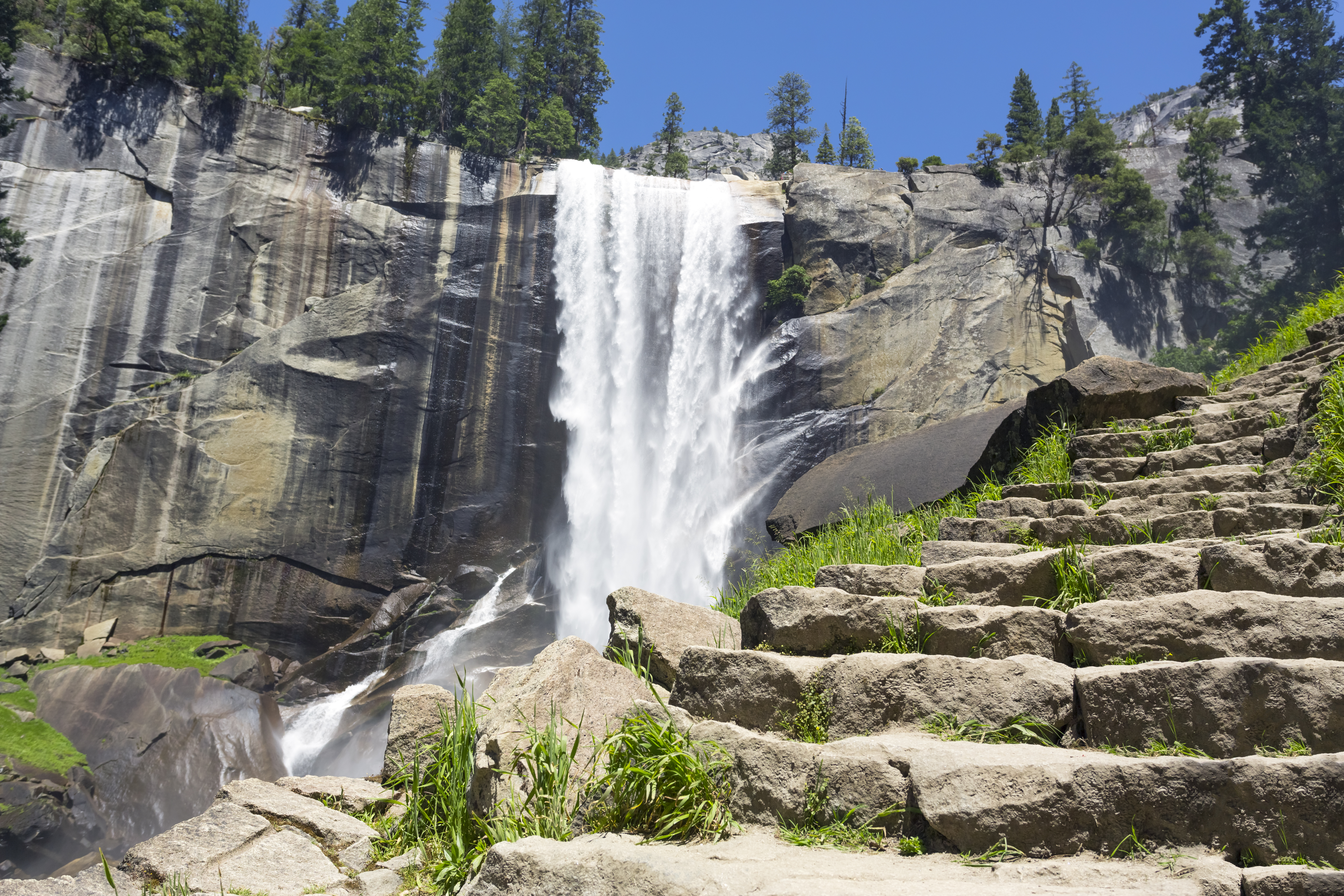 Mist trail leading to Vernal fall