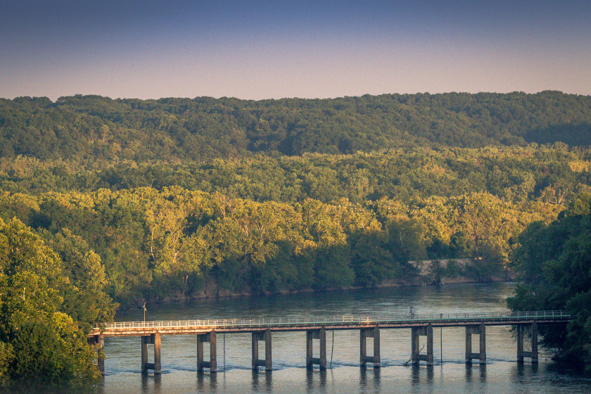 A photo of part of Grand Lake in Oklahoma.