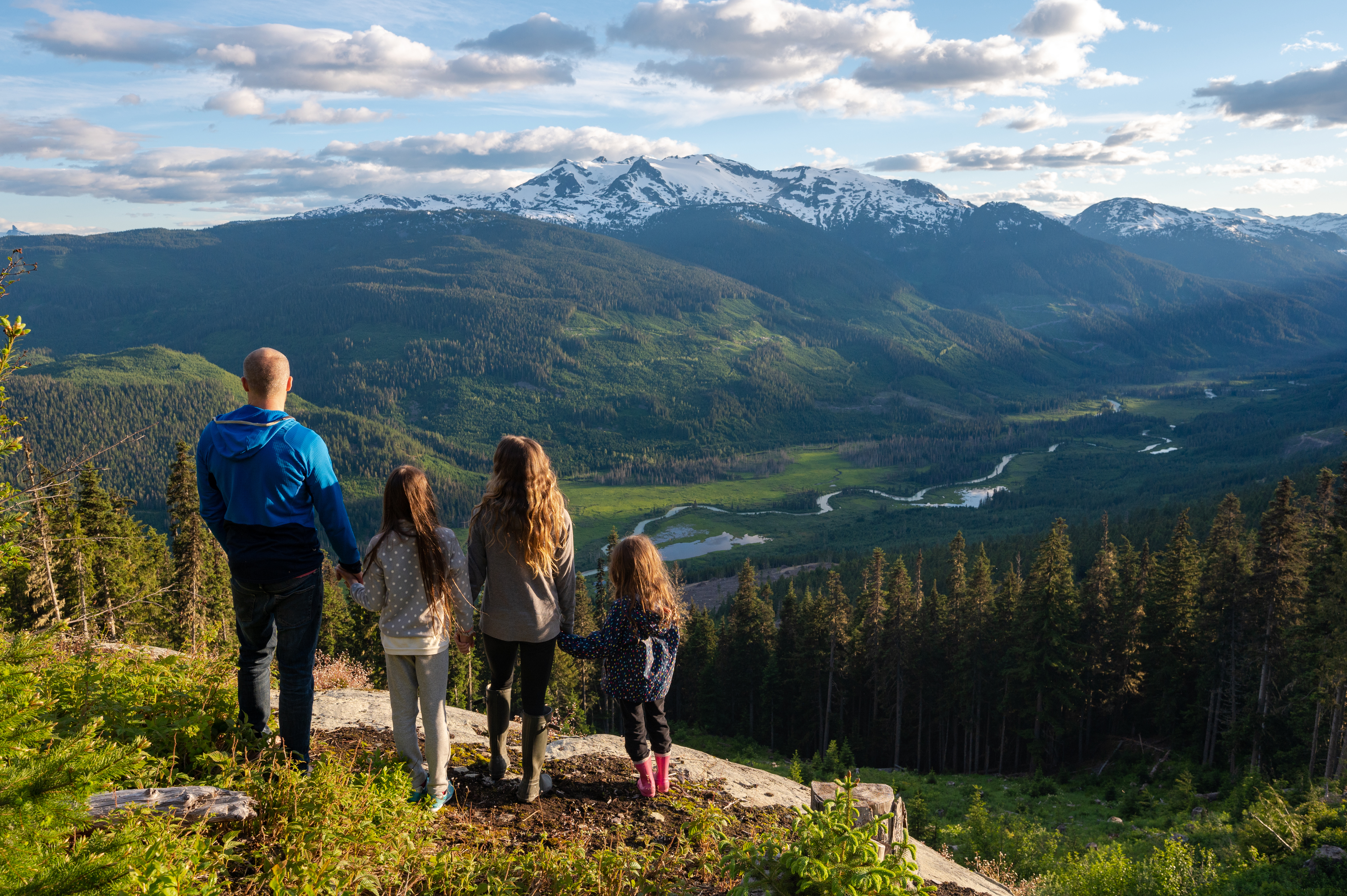 Family togetherness in nature. Family bonding in the great outdoors.