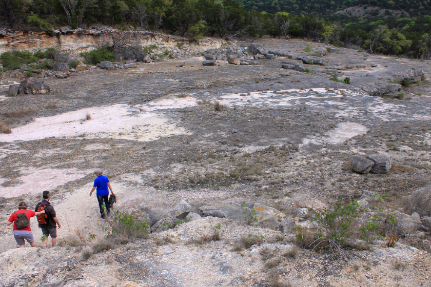 The guided tour at the beginning of the Canyon Lake Gorge Canyon Lake, Texas, United States
