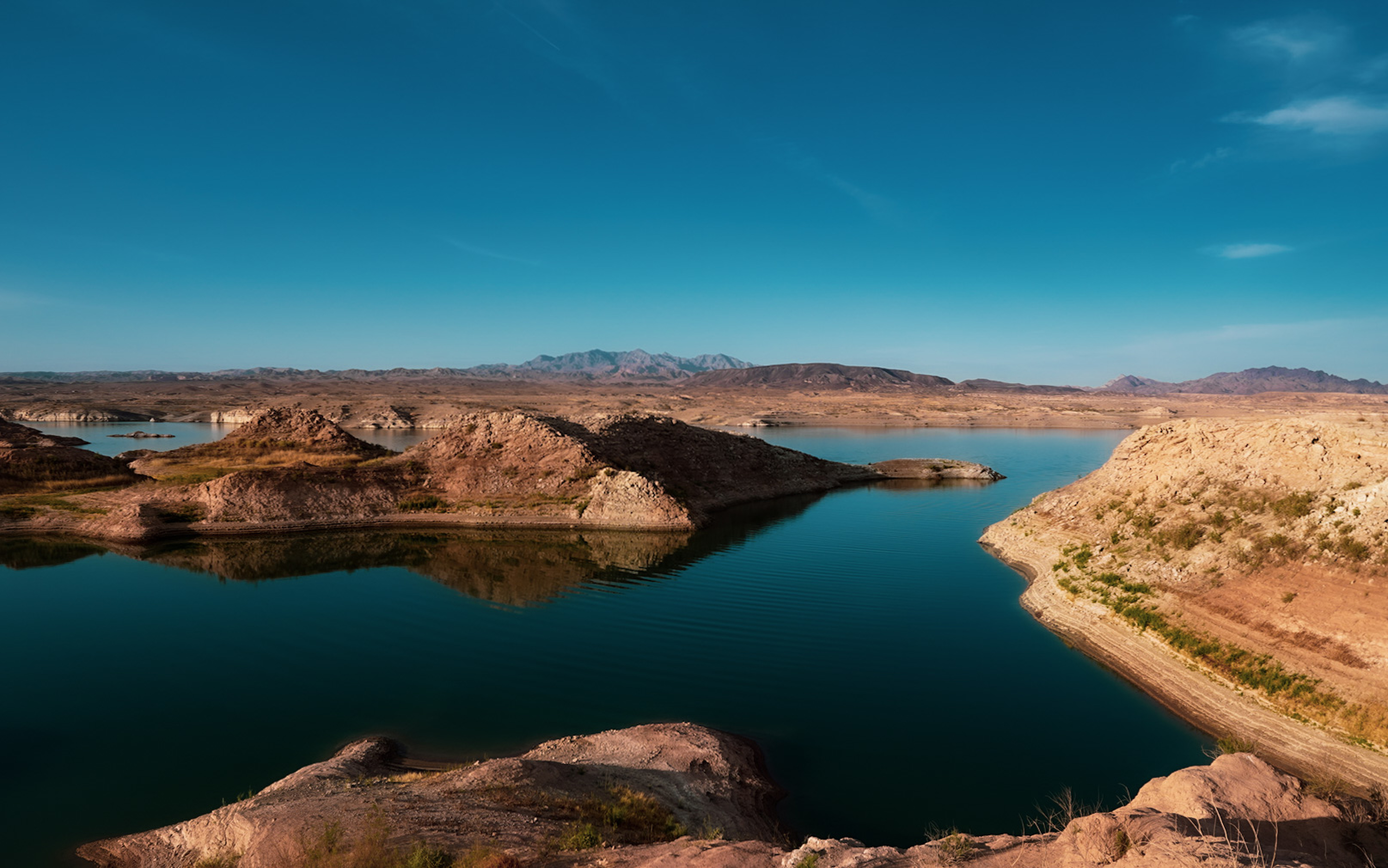 This is a photo of Lake Mead near Las Vegas. 