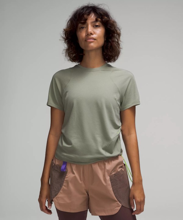 Lightweight Cinched Hem Hiking T-Shirt - lululemon hike