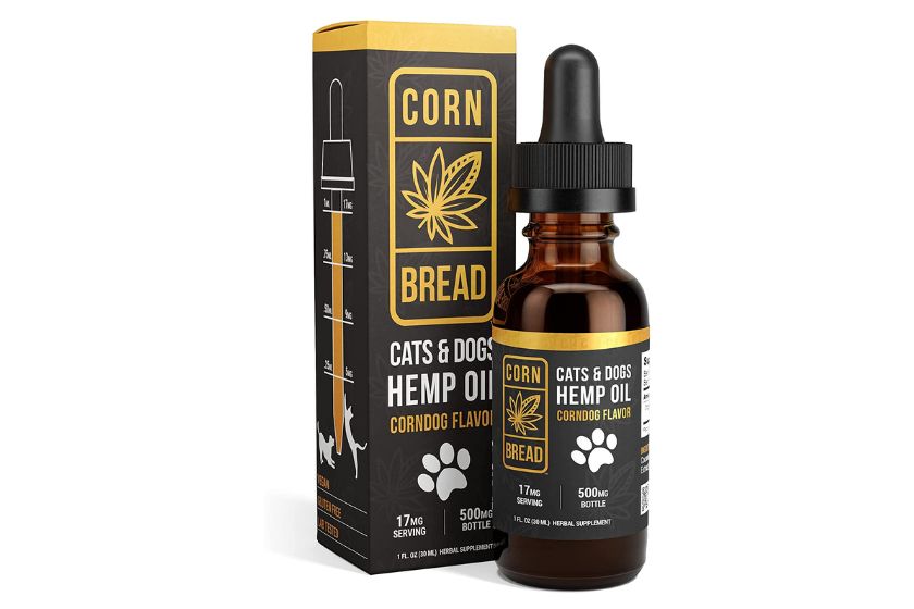 best calming treats - corndog flavored oil