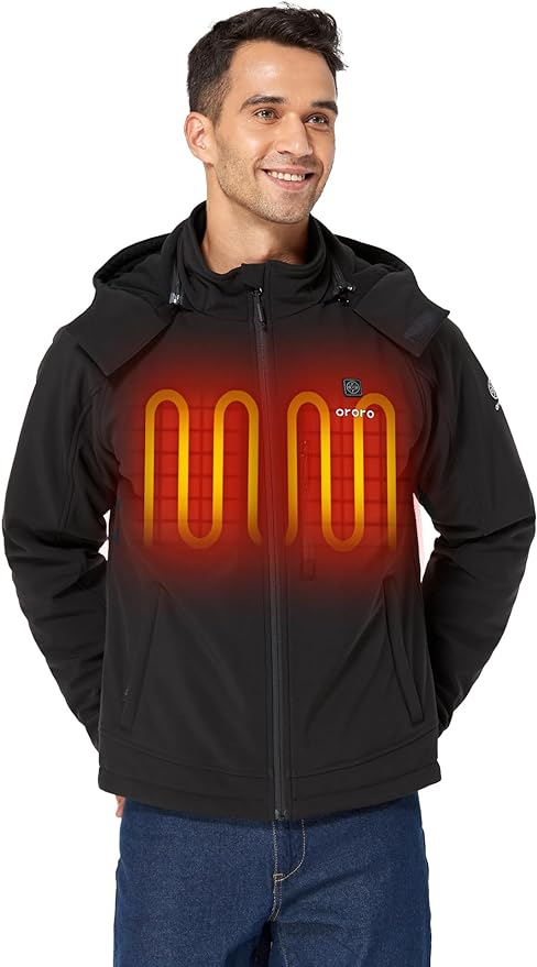 Person wearing ORORO Heated Jacket 