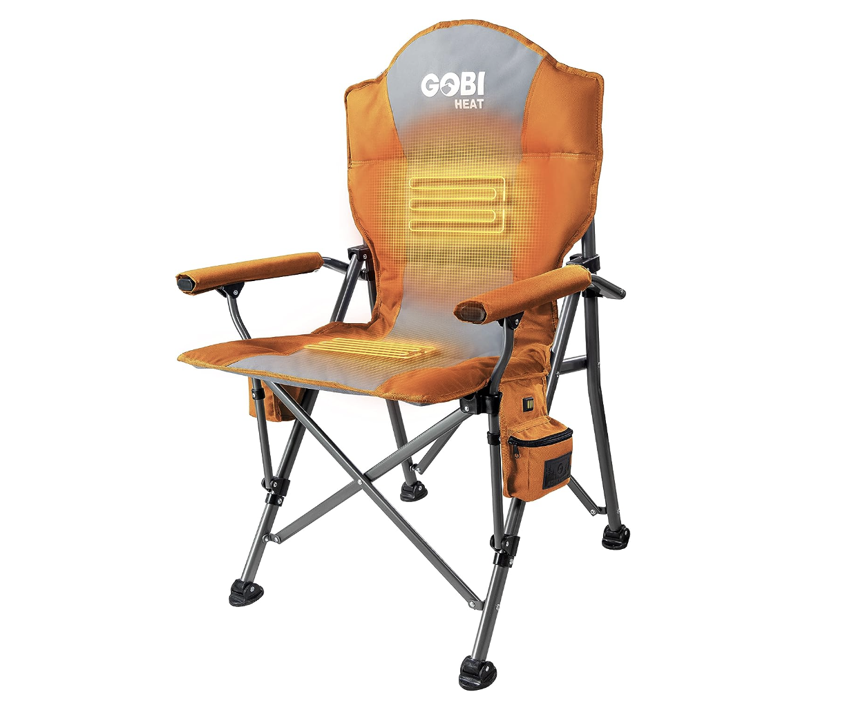 Orange Gobi Heated Camping Chair