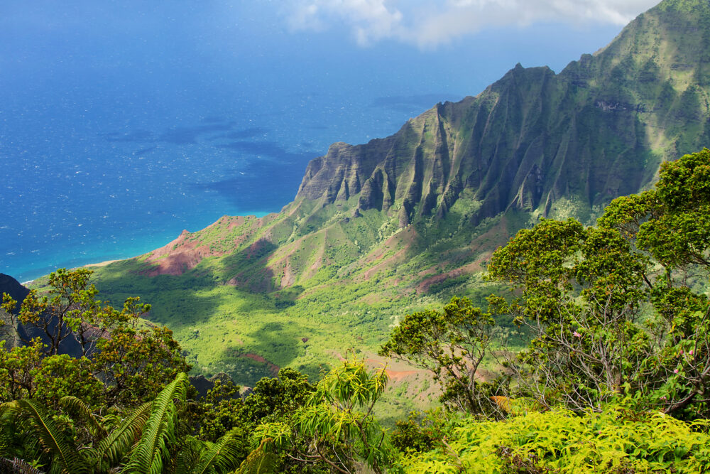 Napali Coast State Wilderness Park in Kapaa, Hawaii