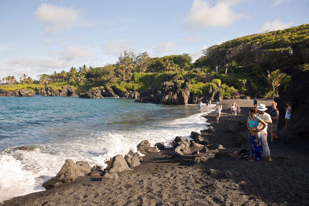 Waianpanapa State Park in Hana Hawaii