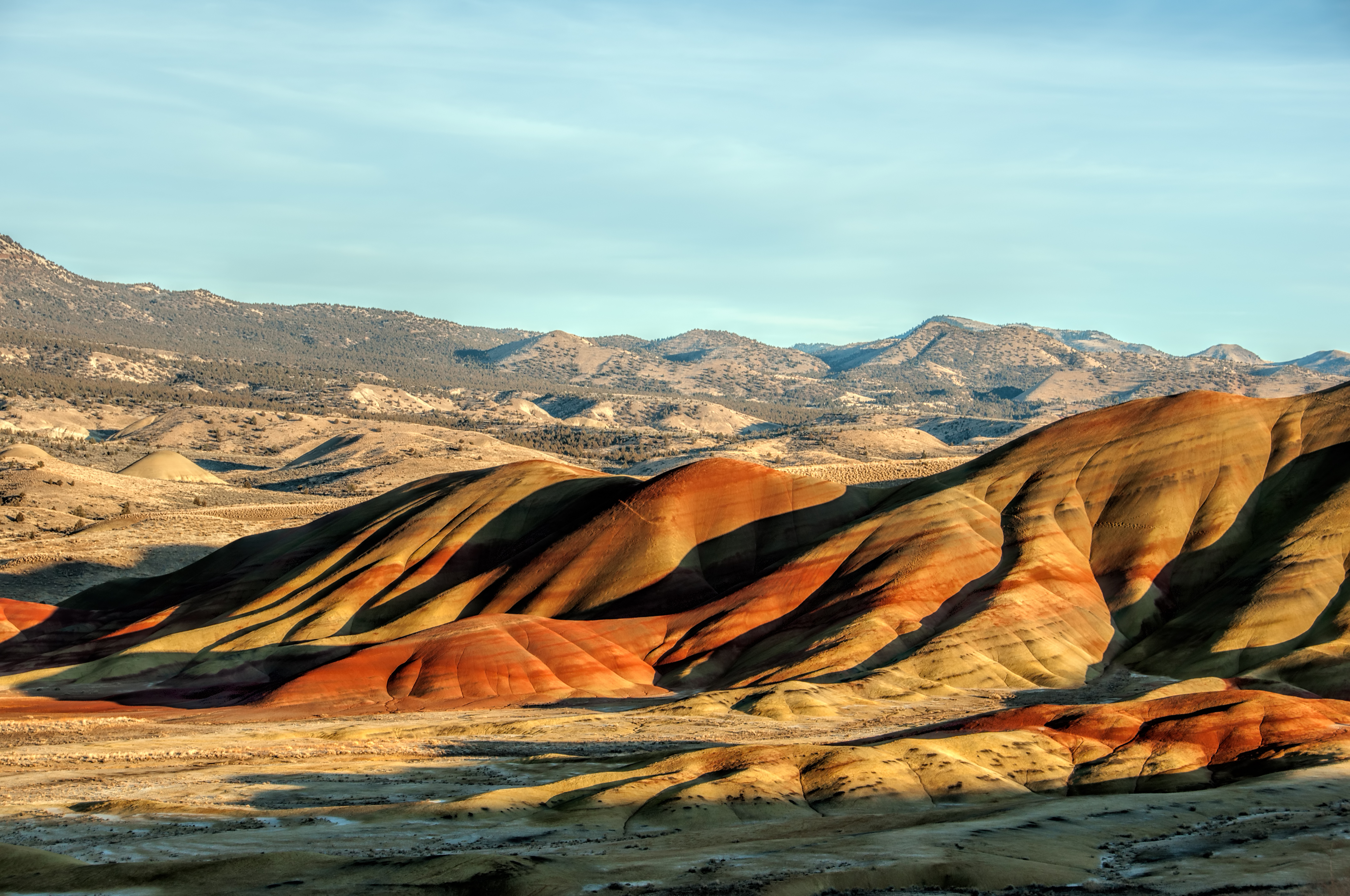 The Painted Hills Unit in Winter. A part of the John Day Fossil Beds National Monument in central Oregon. 