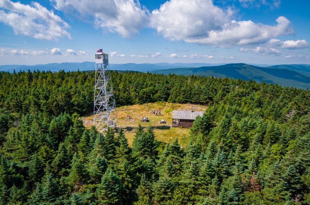 USA National Park Scenic view of Fire Tower hiking destination