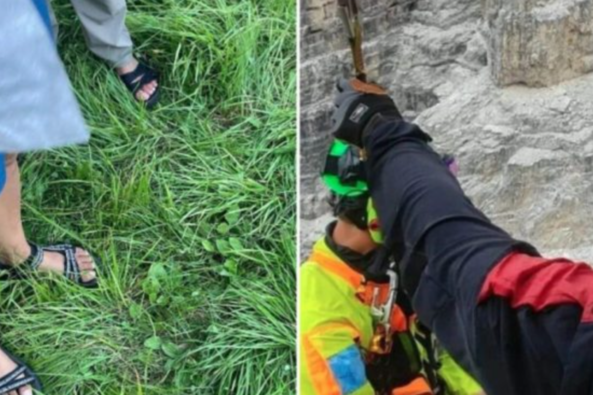 Hikers rescued from the Dolomites