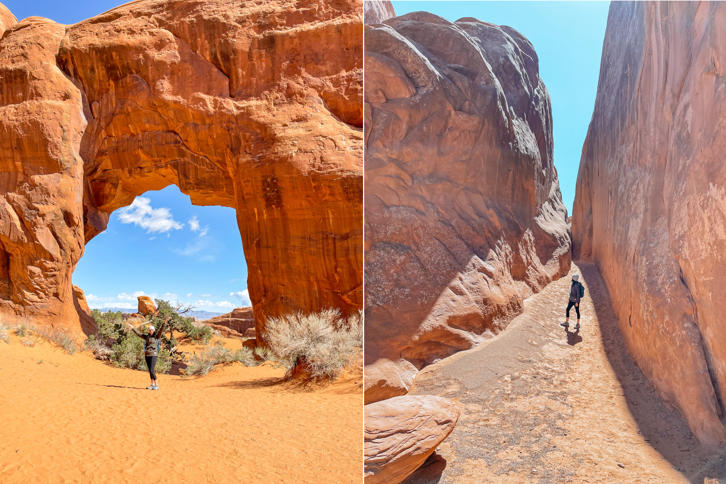 hiking in arches national park