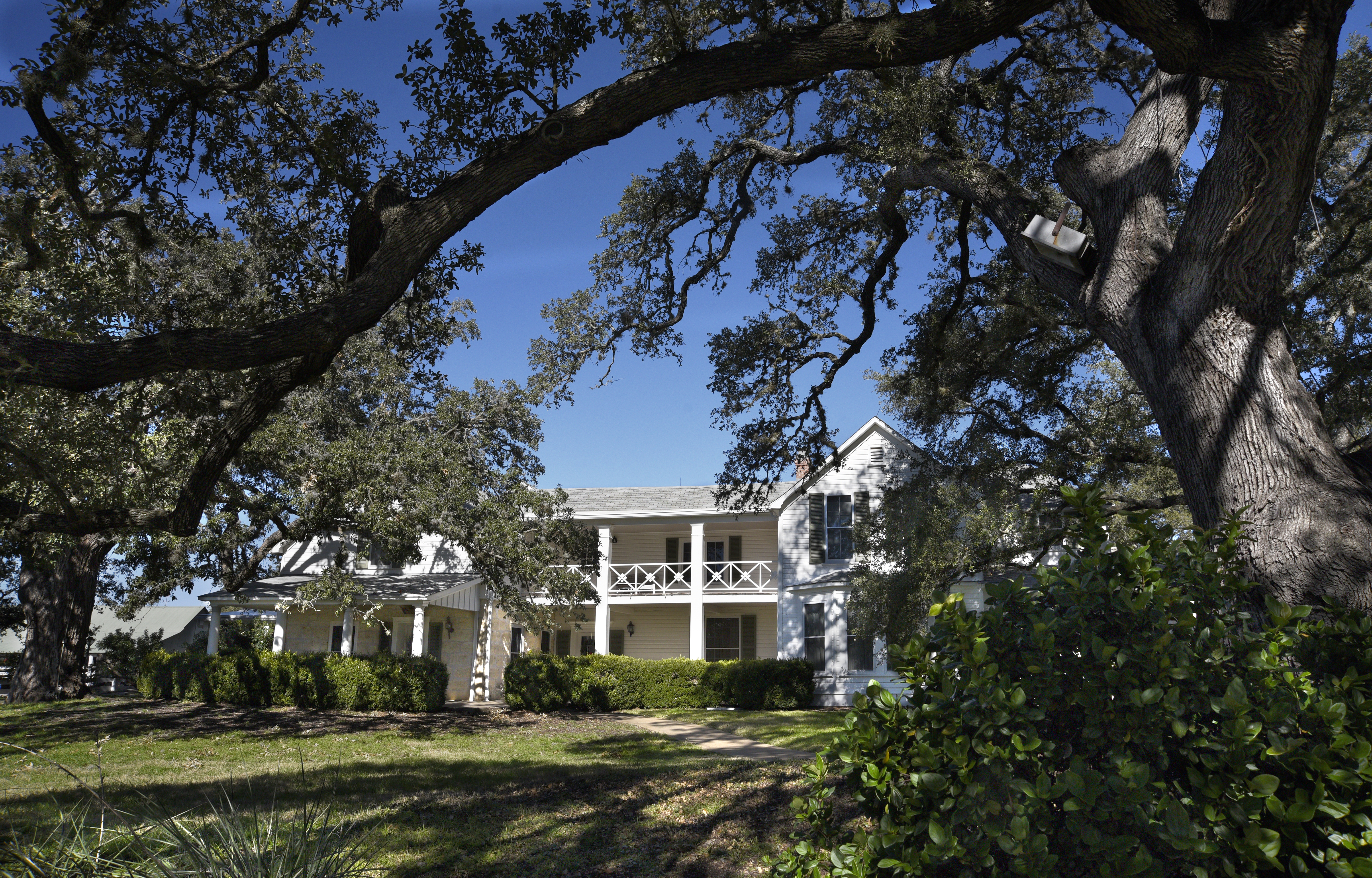 STONEWALL, TEXAS - DECEMBER 10, 2018: The Texas home of former U.S. President Lyndon B. Johnson and his wife, Lady Bird, is the focal point of the Lyndon B. Johnson National Historic Park near Stonewall, Texas. During the Johnson administration, the ranch house was known as the Texas White House. The home and surrounding ranch are administered by the National Park Service and are open to the public. (Photo by Robert Alexander/Getty Images)