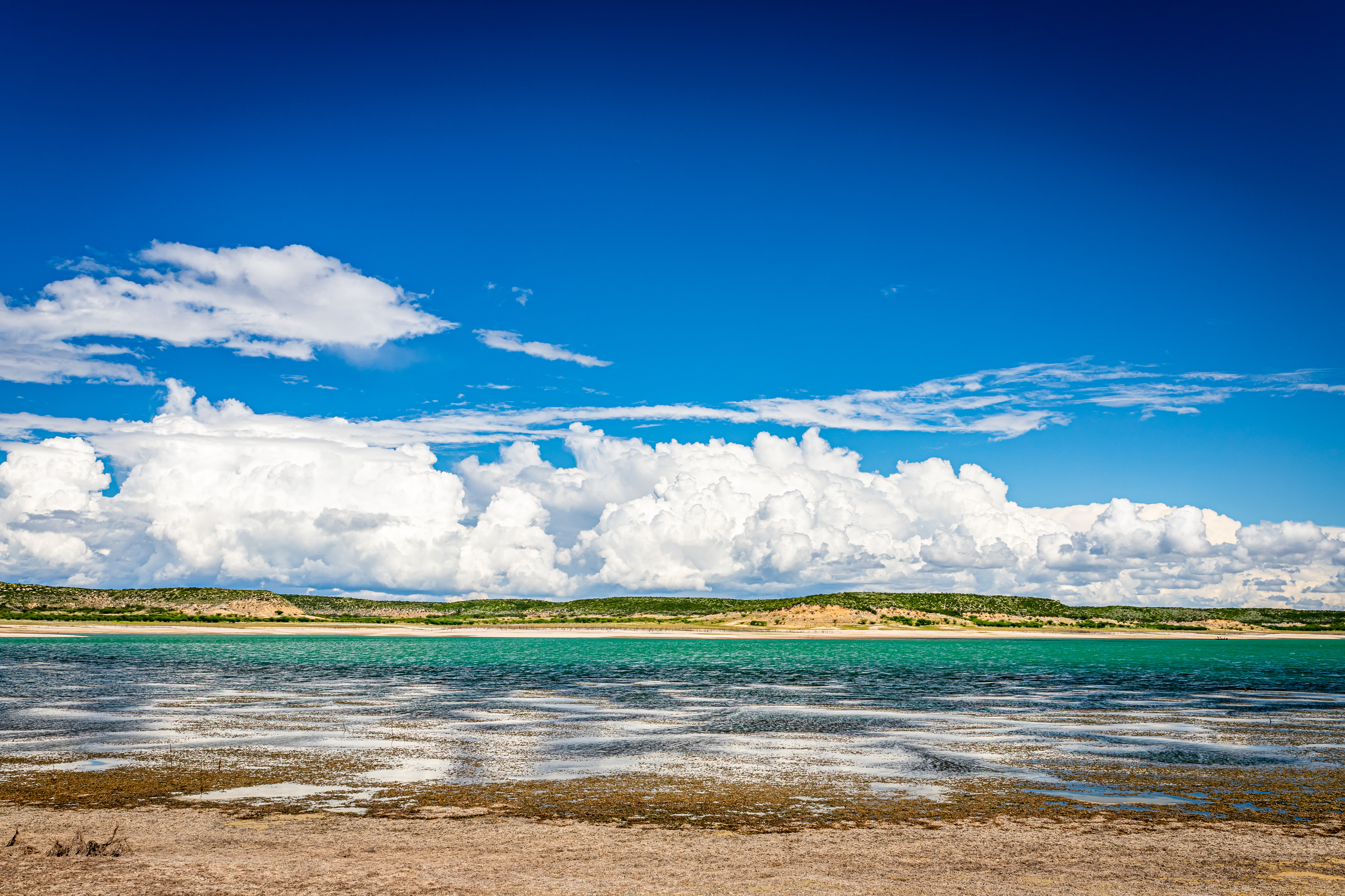 The beach at Lake Amistad in the Amistad National Recreation Area near Del Rio, Texas.