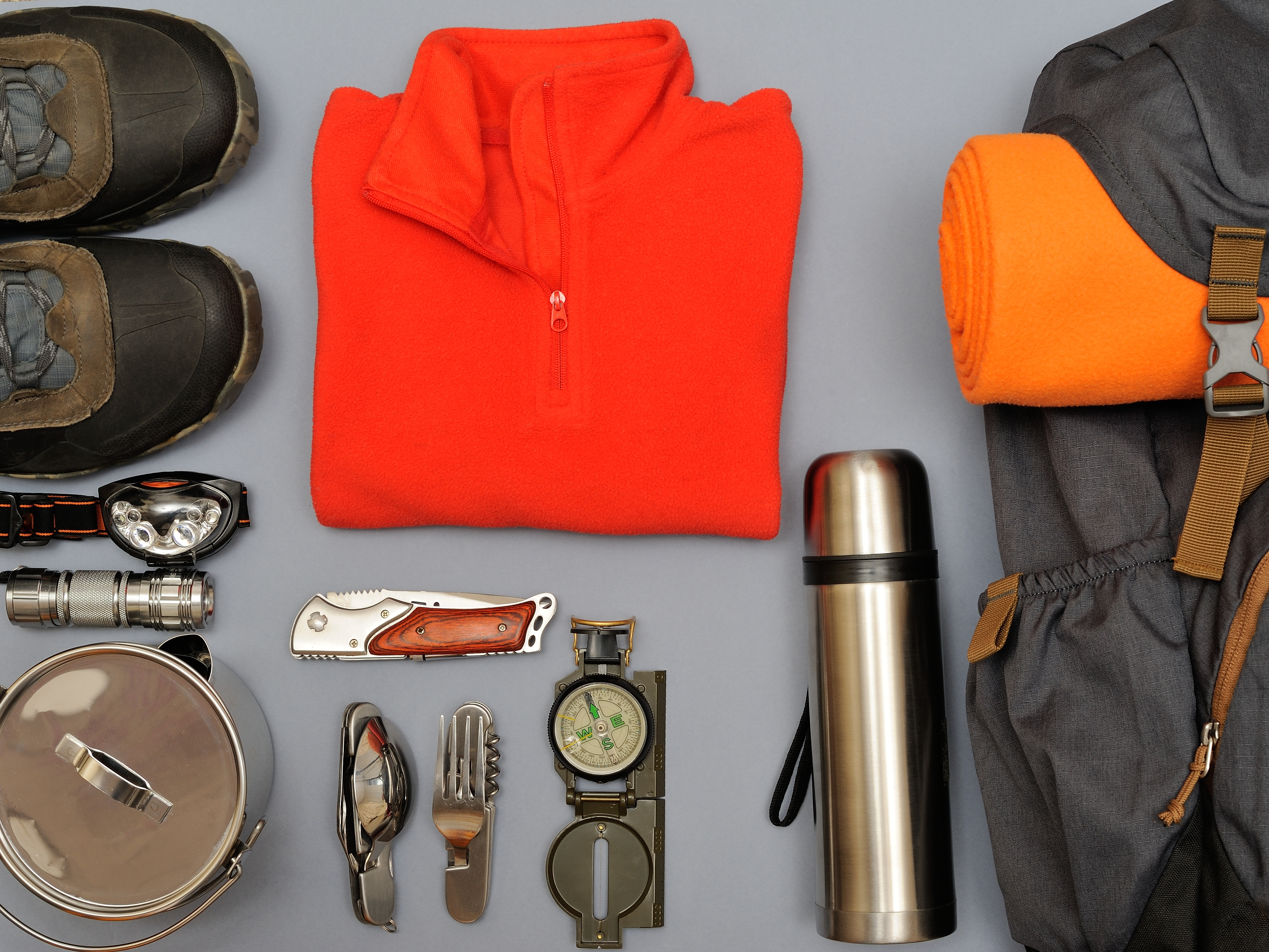 hiking clothing and gear