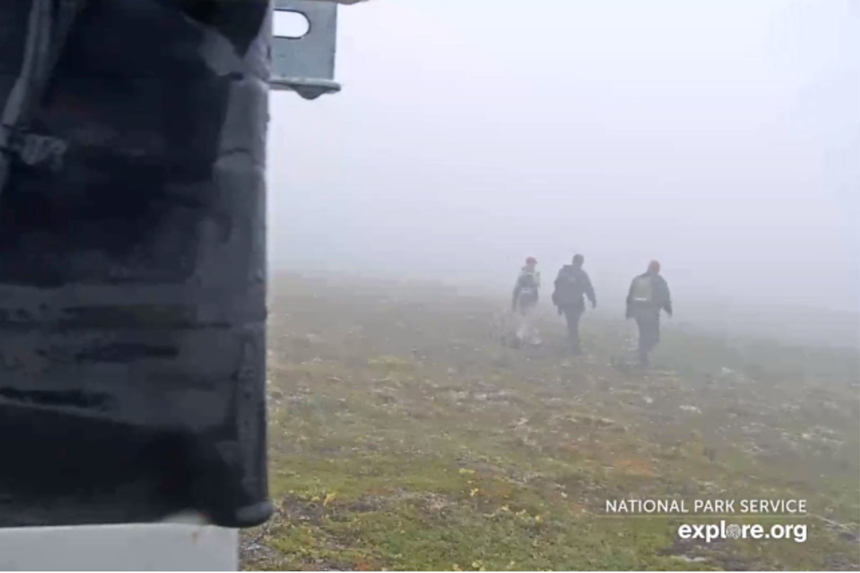 Rescue team in Katmai seen on web camera looking for lost hiker