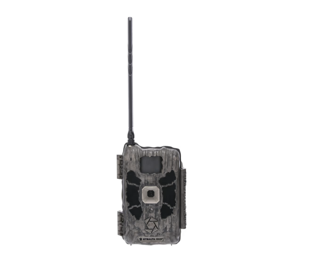 A gray field camera with a gray antenna sticking out of it