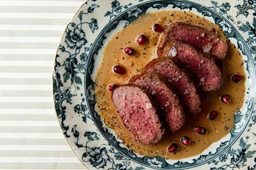 belgian venison tenderloin.