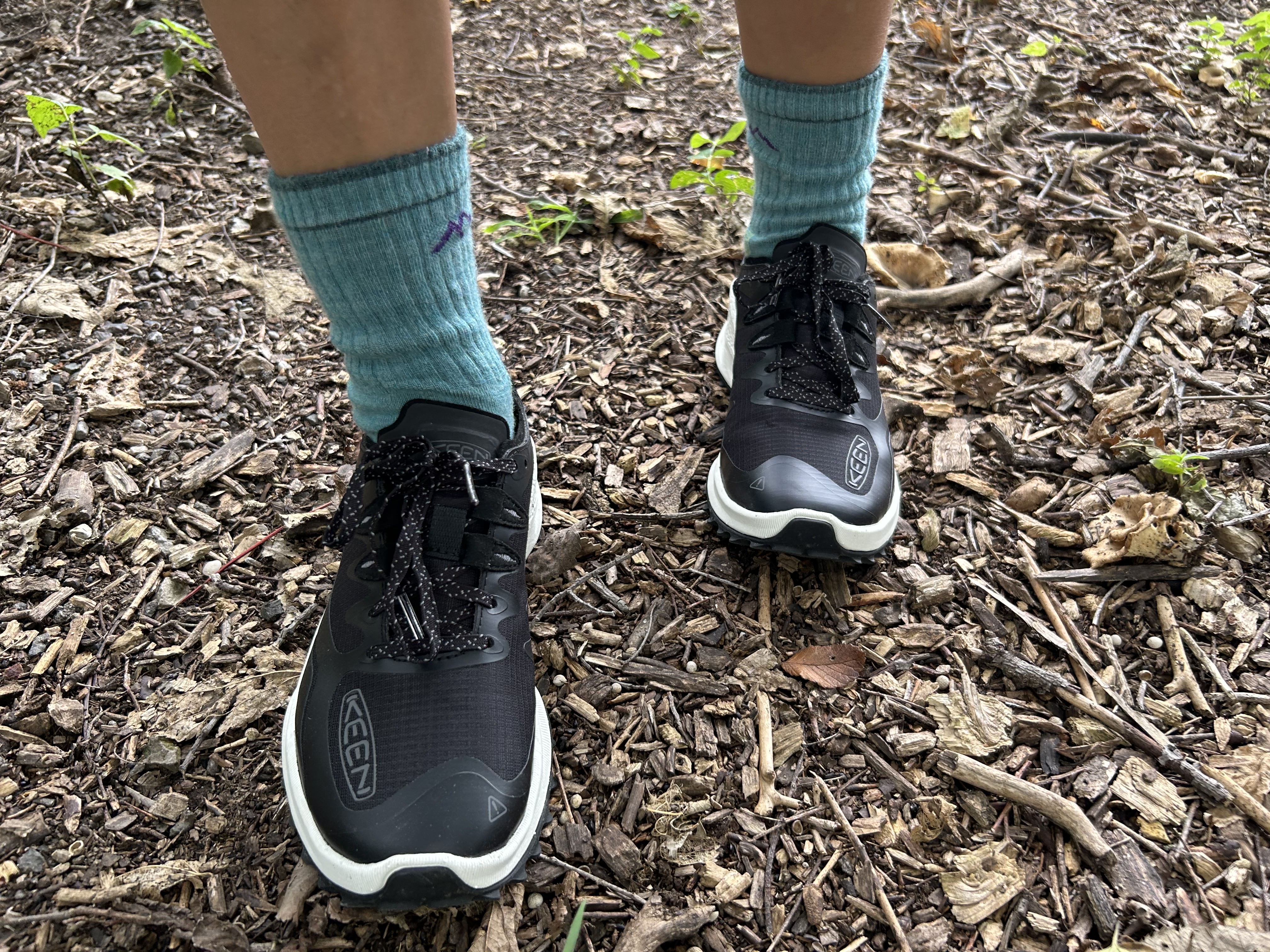 Writer wearing Keen hiking school