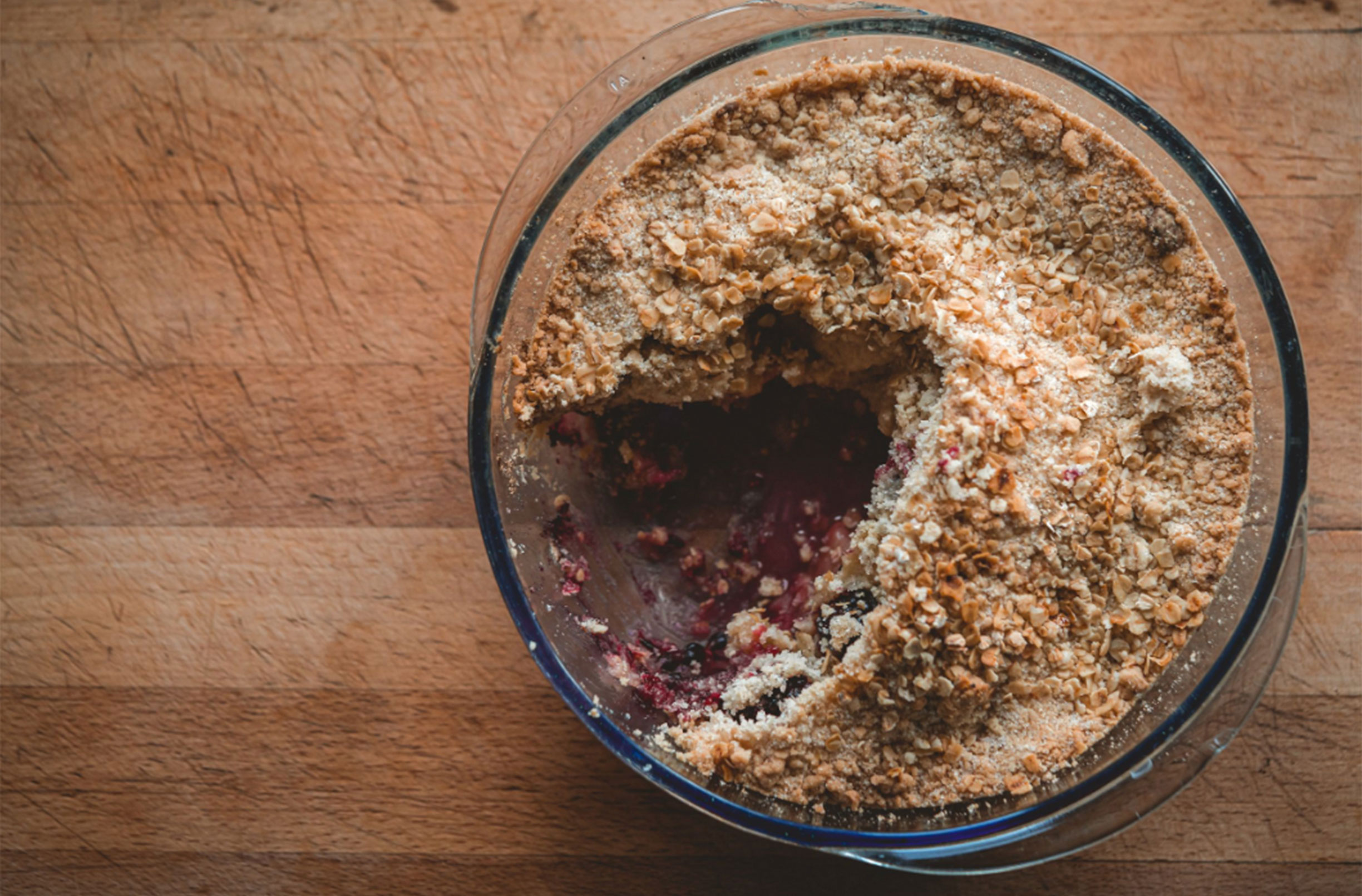Wild Apple & Blackberry Crumble