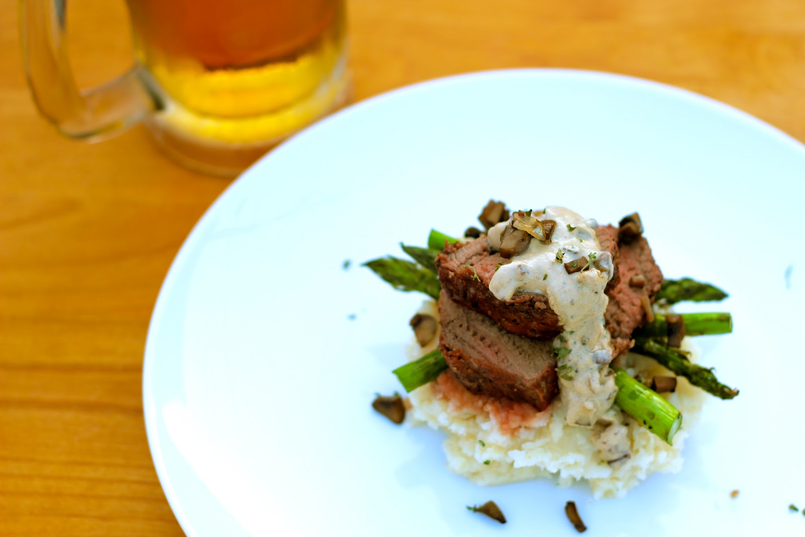 Mushroom venison tenderloin